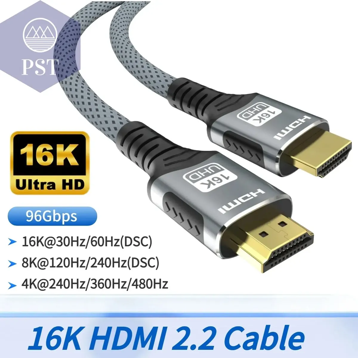 8K HDMI 2.1 Cable 48Gbps 8K@60Hz 4K@120Hz 2K@240Hz Supports HDMI 2.1 eARC HDR Video For PC PS5 Laptop TV box Gaming/Home Theater