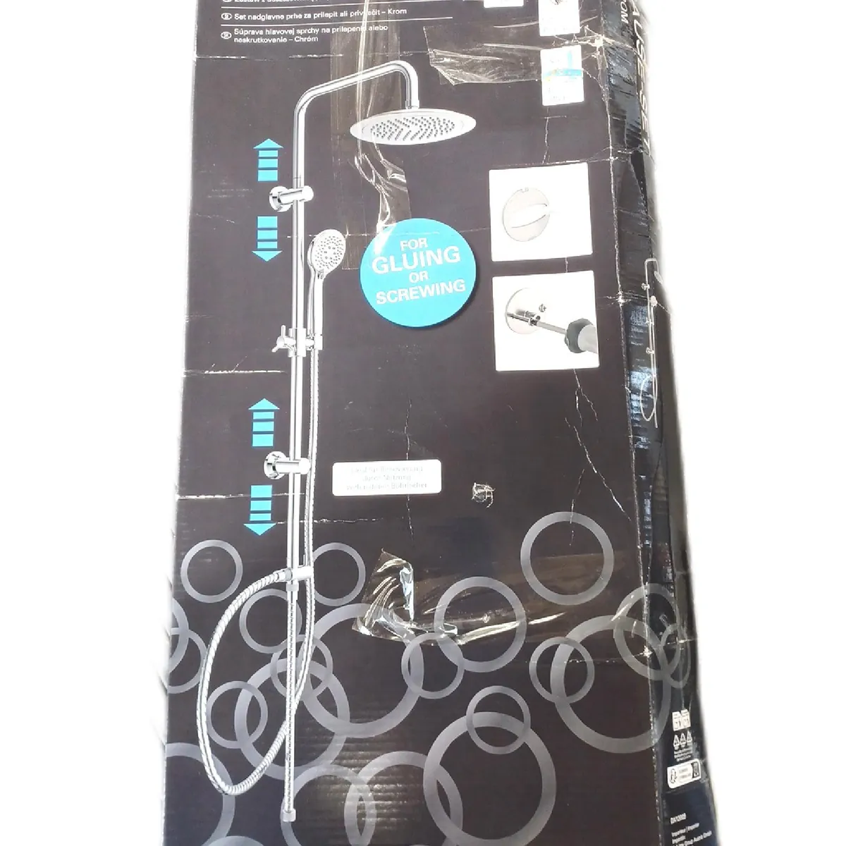EISL DX12009 Klebe-Duschset, Duschset mit Regendusche, Duschset ohne Regendusche