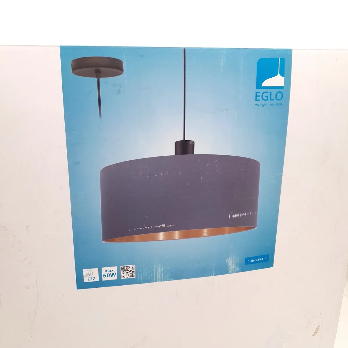Eglo Pendelleuchte Beleuchtung Concessa 1 Cappuccino groß modern für Wohnbereich Design