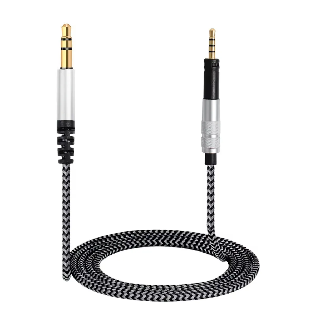 2m Audio Nylon Anschlusskabel für Sennheiser Momentum 2.0 HD 4.30 4.40 4.50..