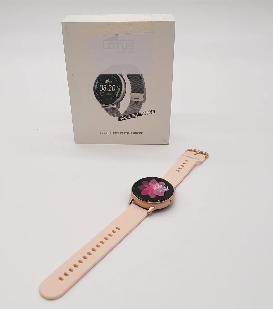 Lotus Armbanduhr Damenmode Schmuck Smartime Digital Edelstahl Roségold 43 mm