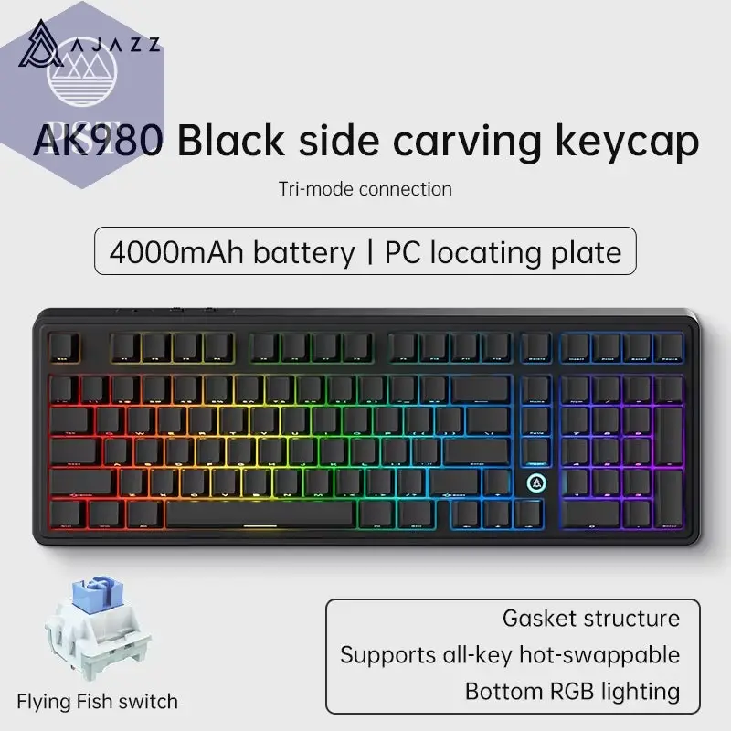 AJAZZ AK980 Mechanische Gaming-Tastatur 98-Tasten