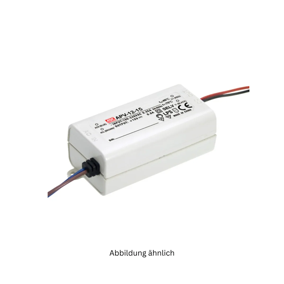 MeanWell APV-12-15 (12W/15V) LED-Netzteil