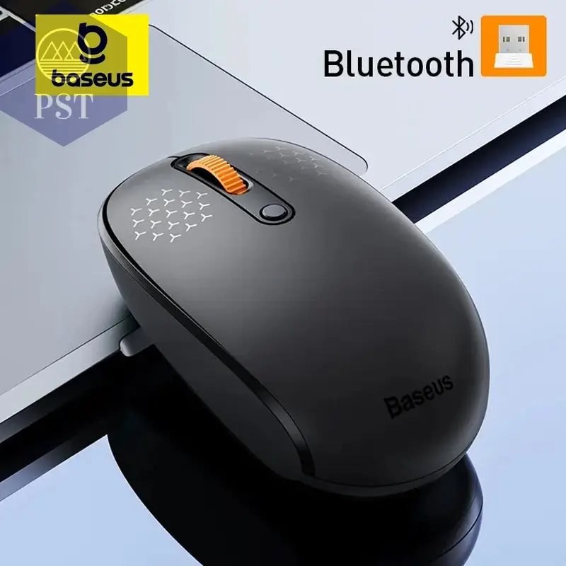 Baseus F01B Mouse Wireless Bluetooth 5.0 Mouse 1600 DPI Silent Click For MacBook Tablet Laptop PC Gaming Accessories 2.4G Mouse