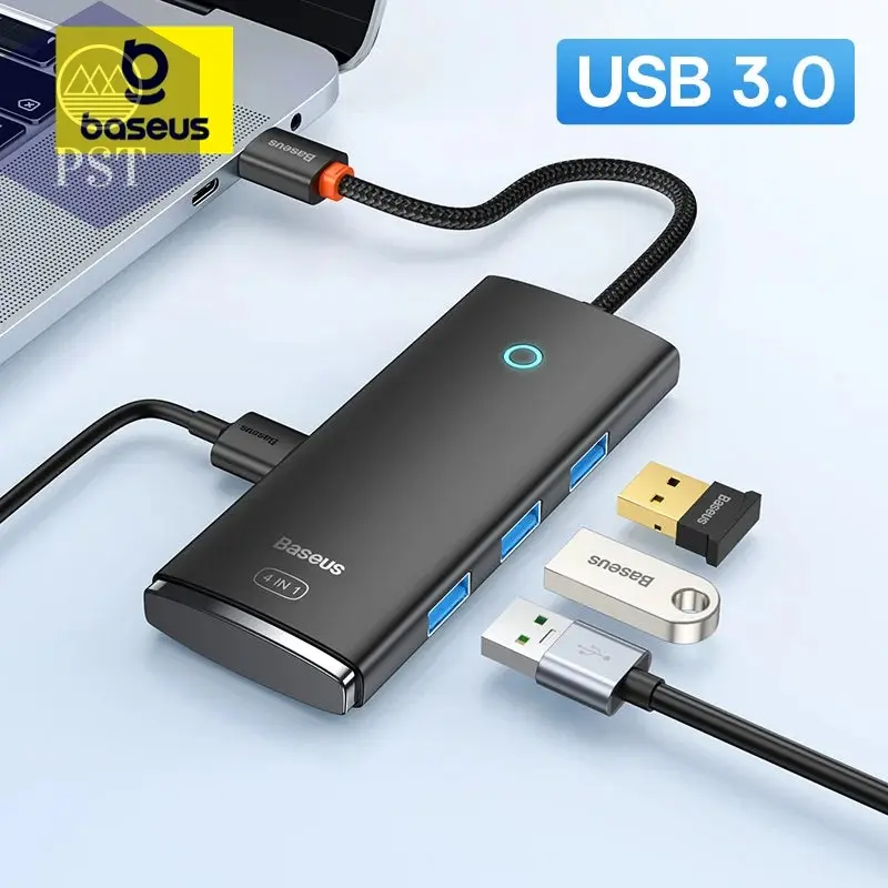 Baseus USB-C Hub 4* USB 3.0 USB-C Dock Adapter 4-in-1