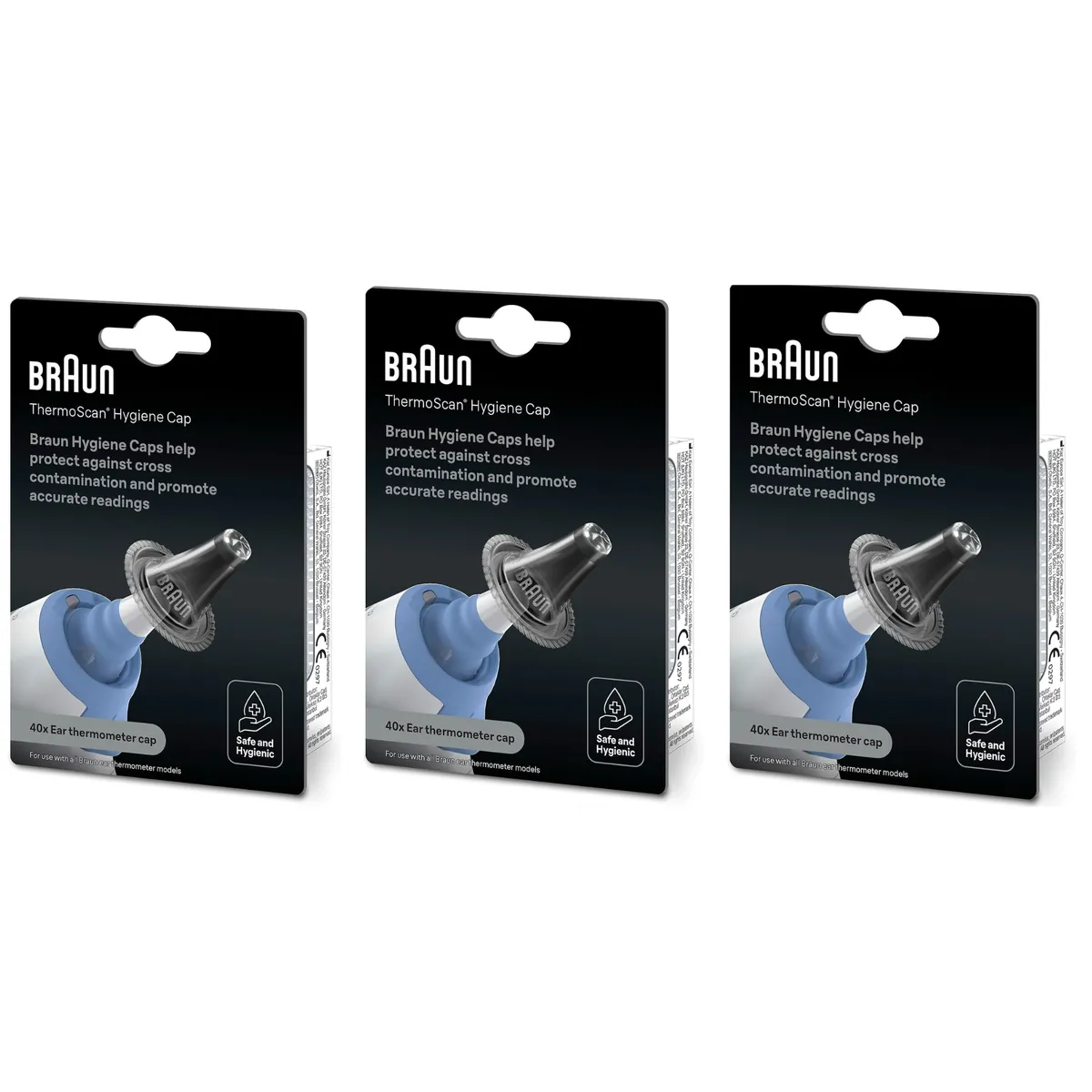 3x Braun ThermoScan LF Schutzkappen 40er Packung