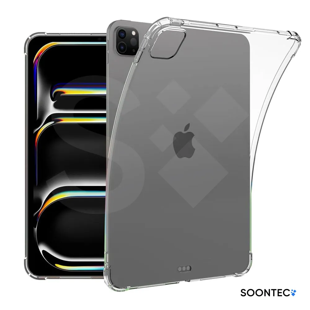 SOONTEC Transparente iPad Hülle – Stoßfestes iPad Case für iPad 10.2/10.9/11/13, iPad Pro, Air & Mini 6/7