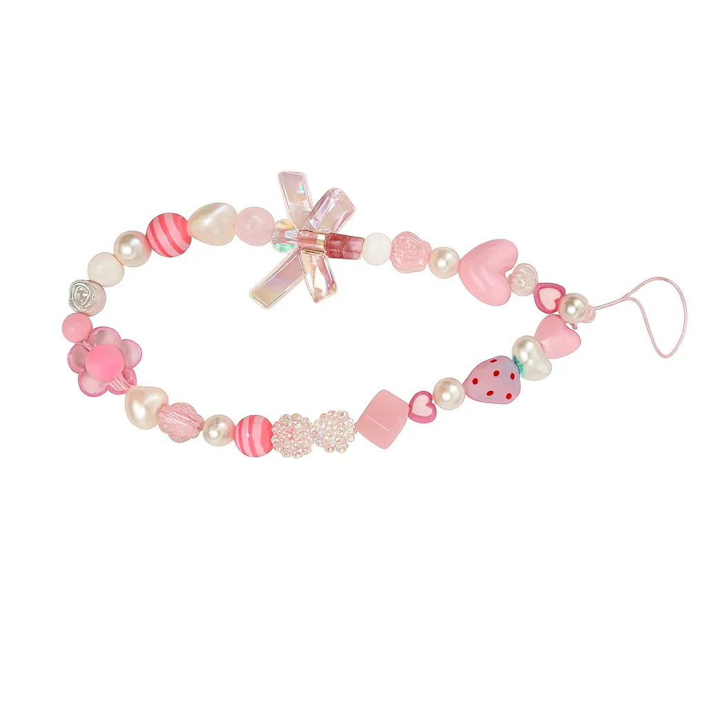 iPhone-Strap Handykette kurz "Candy Heart"