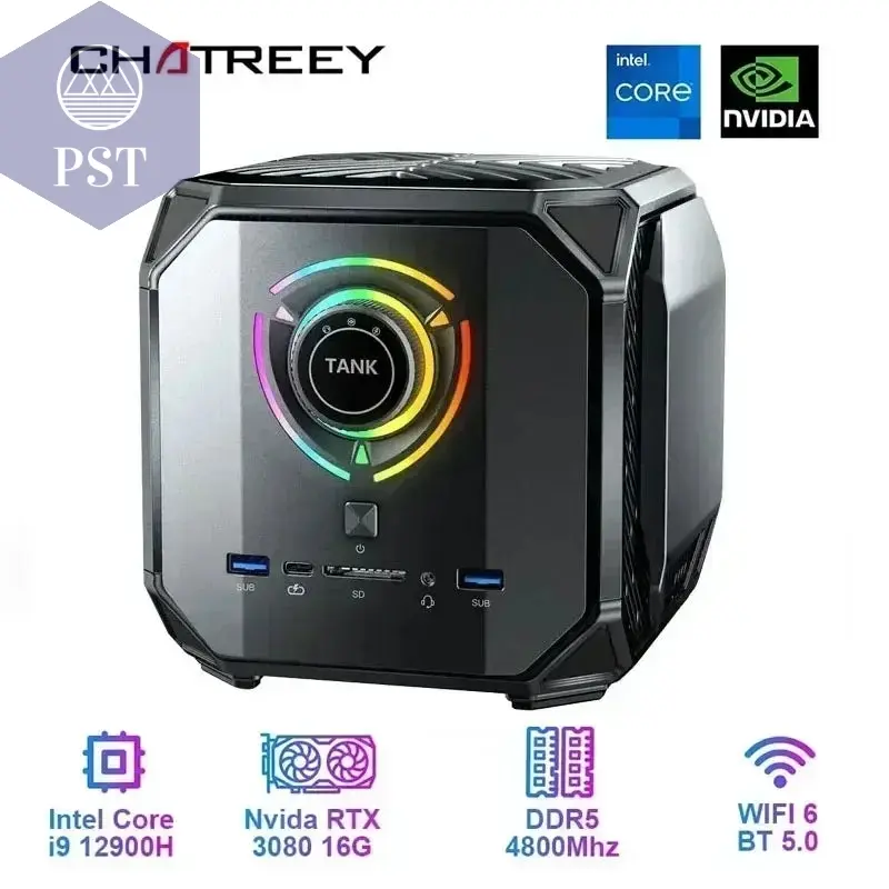 Chatreey TANK Mini PC Intel i9 Nvidia 3080
