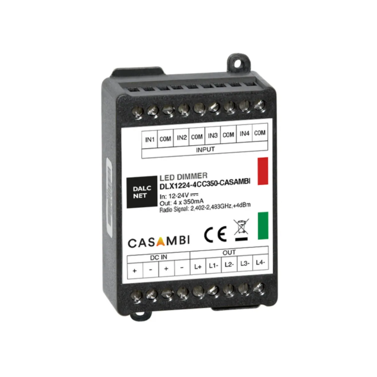 DALCNET DLX1224-4CC350-CASAMBI Push-Dimm Dimmer CC 33,6W / 0,35 A / 12V-24V