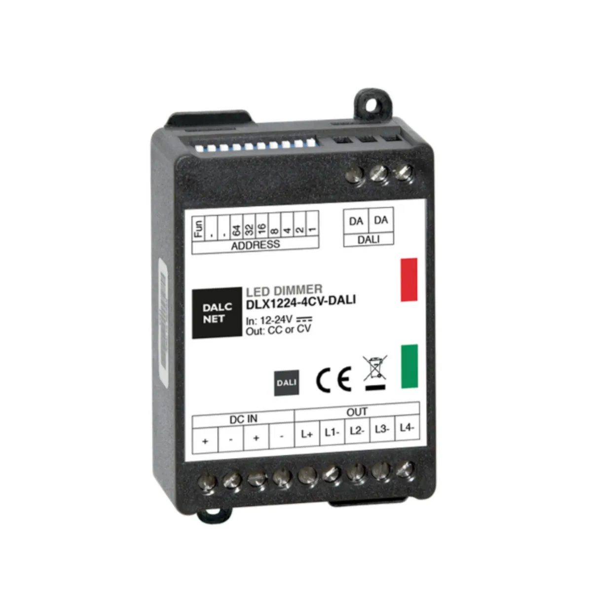 DALCNET DLX1224-4CV-DALI Dali Dimmer CV 240W / 5 A / 12V-24V
