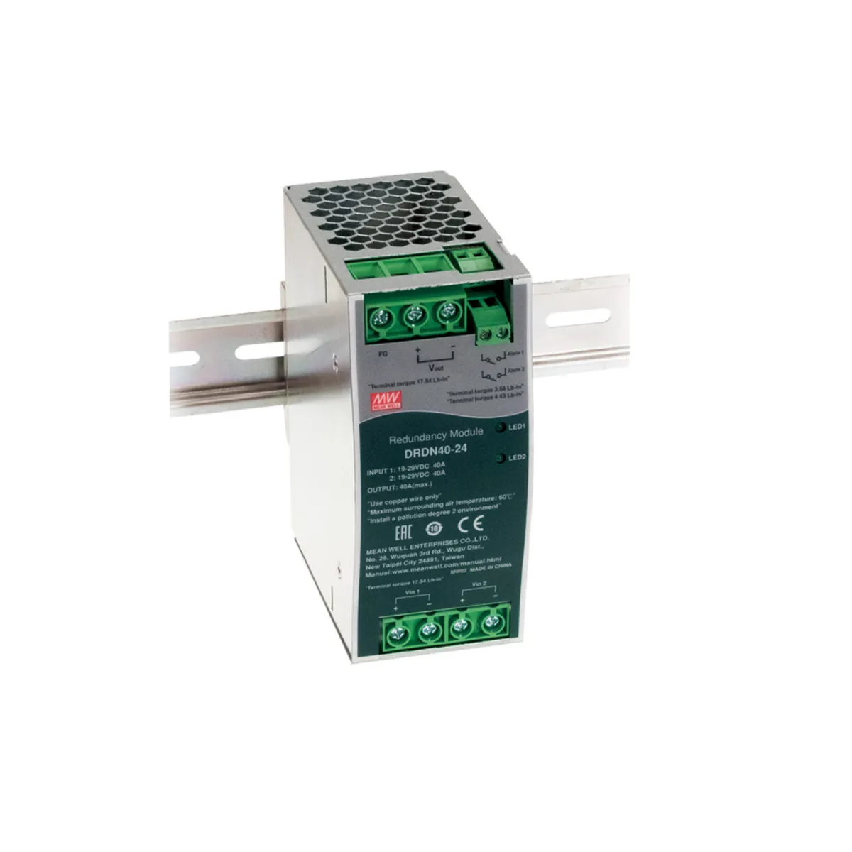MEAN WELL DRDN40-12 Redundanzmodul Hutschiene 40A