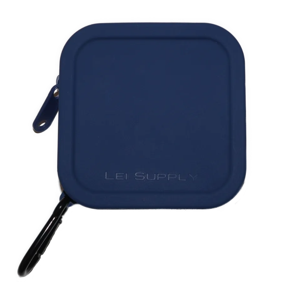 Dark Blue - BAGZ - supersoftes Minibag mit Karabiner in dunkelblau
