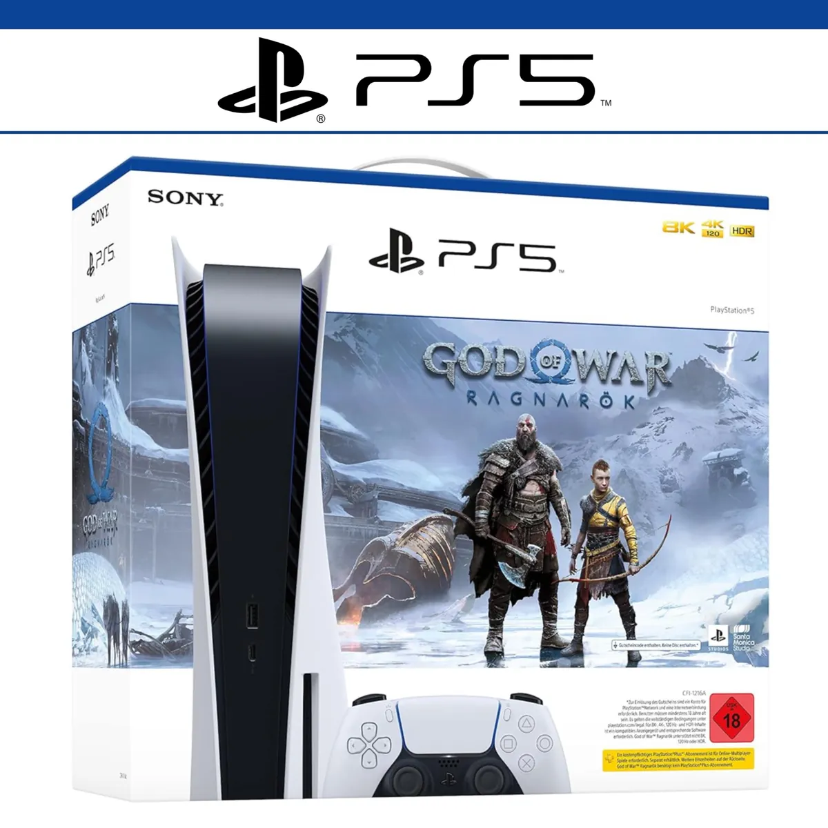 Konsole Disc V1 God of War Ragnarök Bundle (USK 18)