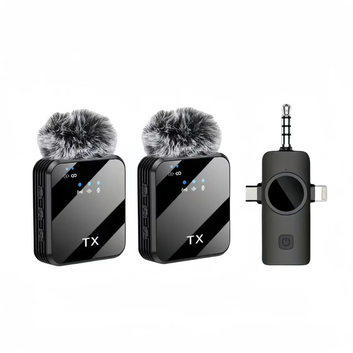 SOONTEC F11 3-in-1 Wireless Mikrofon für iPhone, Android & DSLR