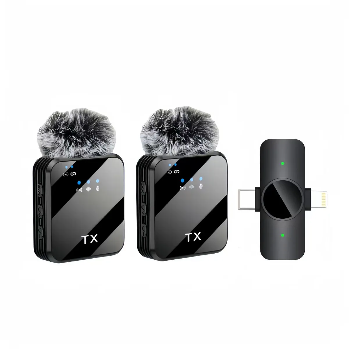 SOONTEC F15 | 2-in-1 Wireless Lavalier Mikrofon für Smartphone & DSLR