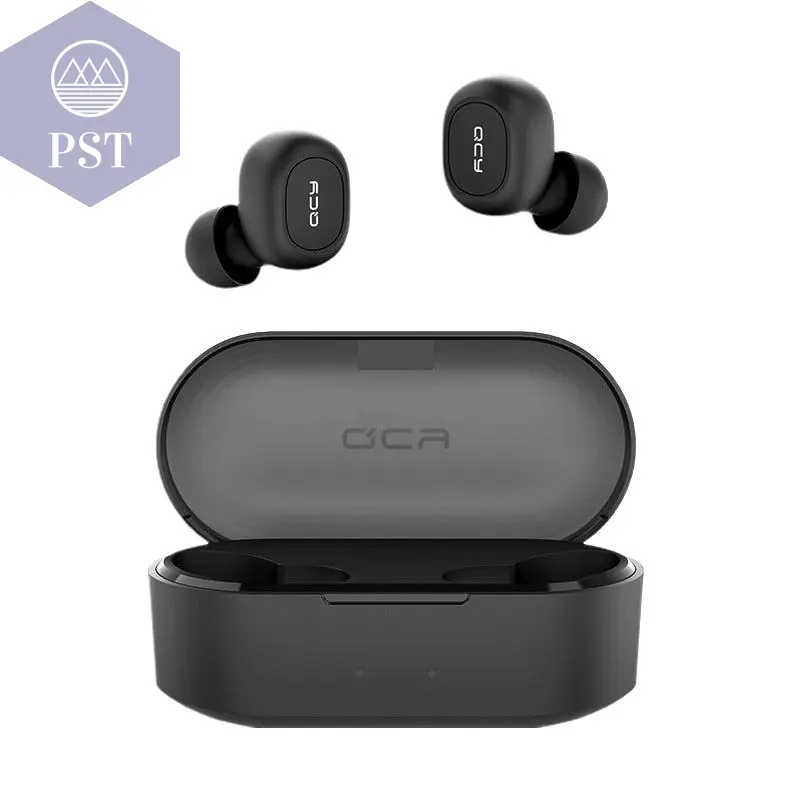 Dual Microphone Bluetooth Earphones with Charging Box