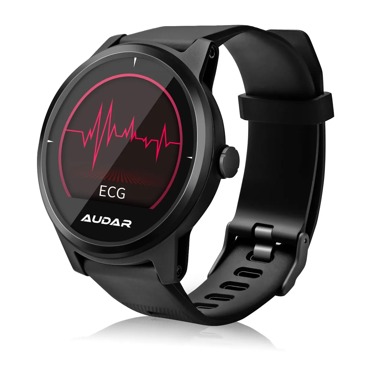 [B-Ware] Smart Fitness Gesundheitsmonitor-Uhr EKG, Blutdruck & Herzfrequenz, 10 Tage Akku – Audar E1 - Fur iPhone