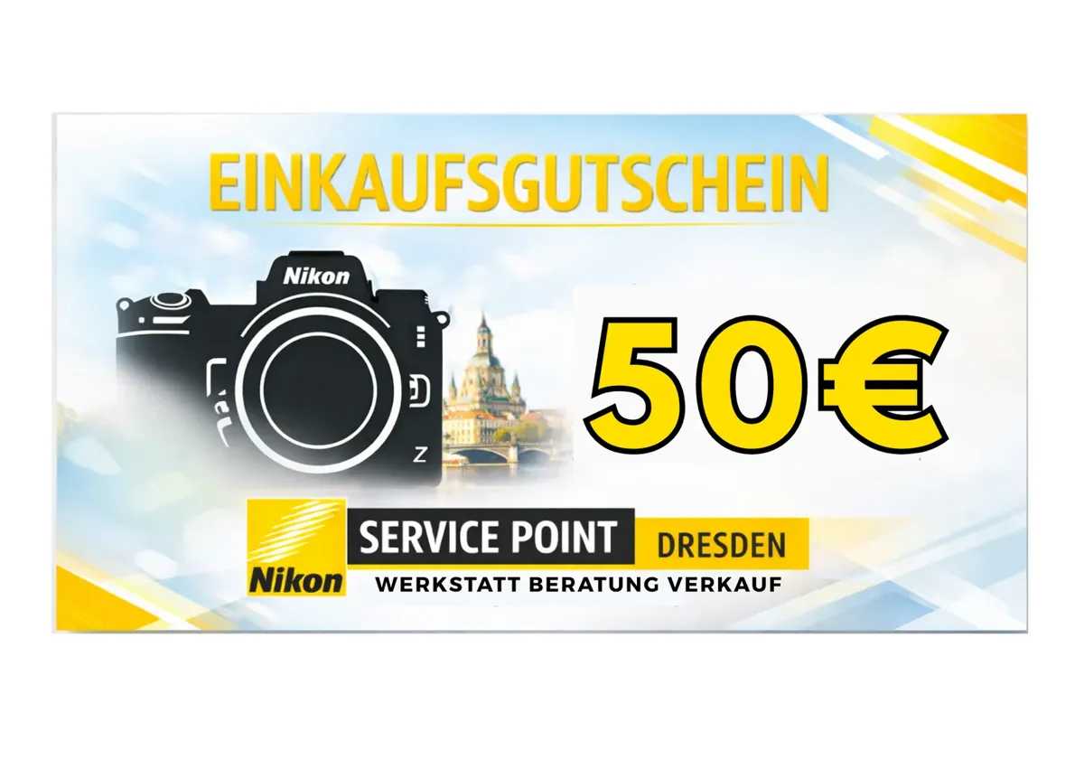 Nikon Service Point Dresden Online-Gutschein / Geschenkkarte
