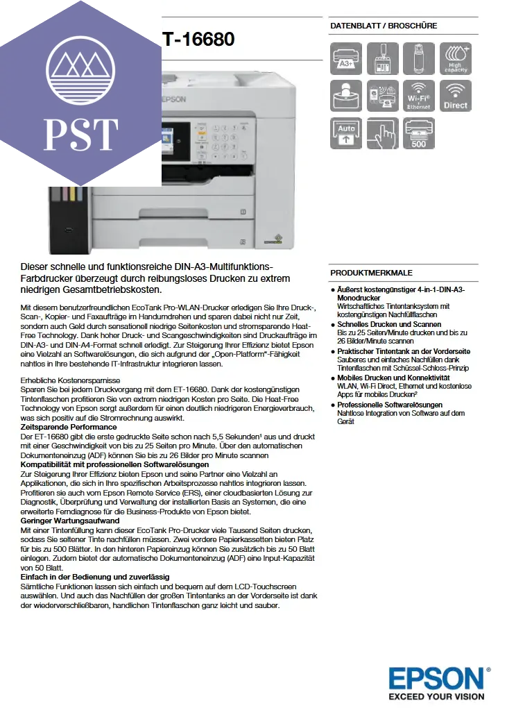 Epson EcoTank Pro ET-16680