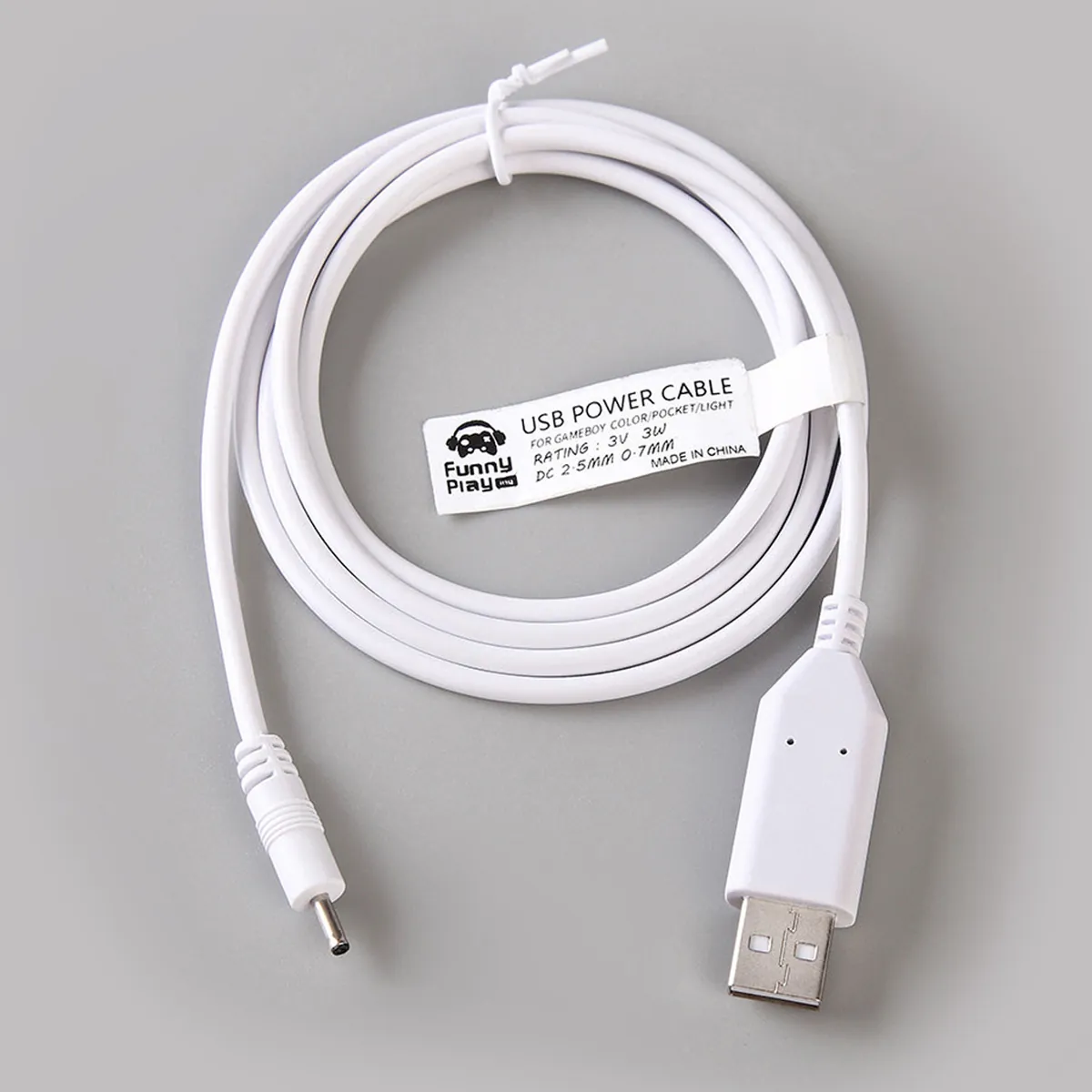 FunnyPlaying 3.0V USB Ladekabel für Game Boy Color / Pocket / Light