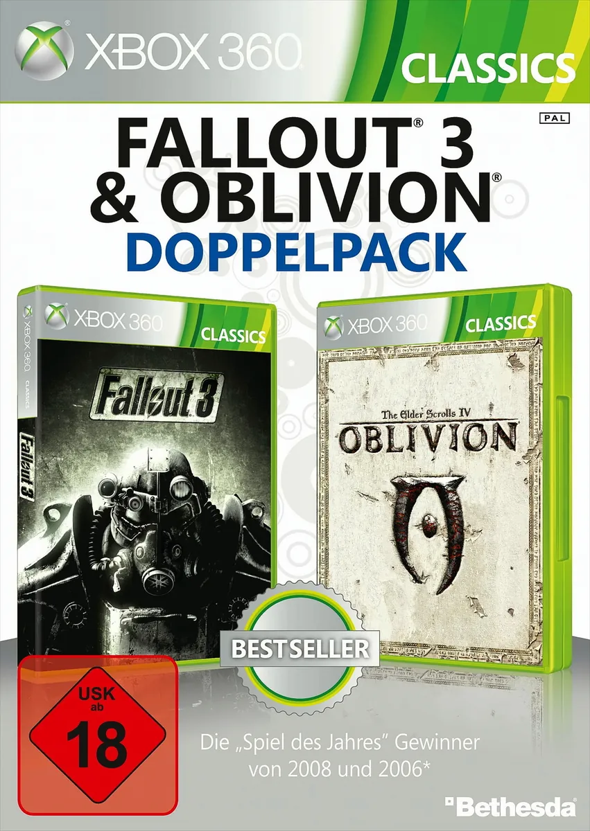 Fallout 3 & Oblivion - Doppelpack (USK 18)