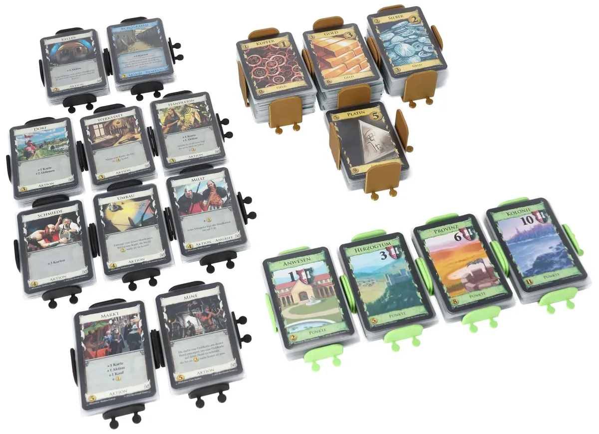 Feldherr card holder set for Dominion - basic cards with sleeves