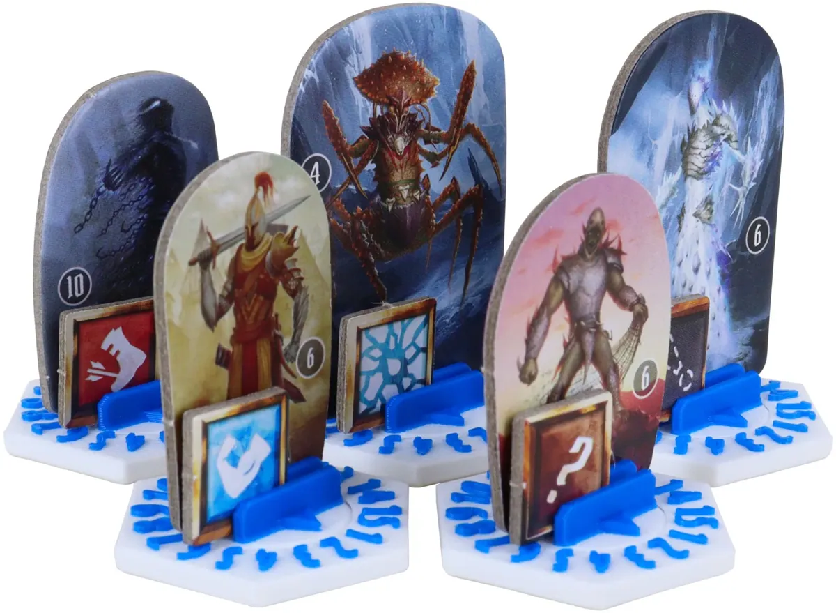 5 pcs. value pack Feldherr Dial Bases for Gloomhaven + Frosthaven + Gloomhaven