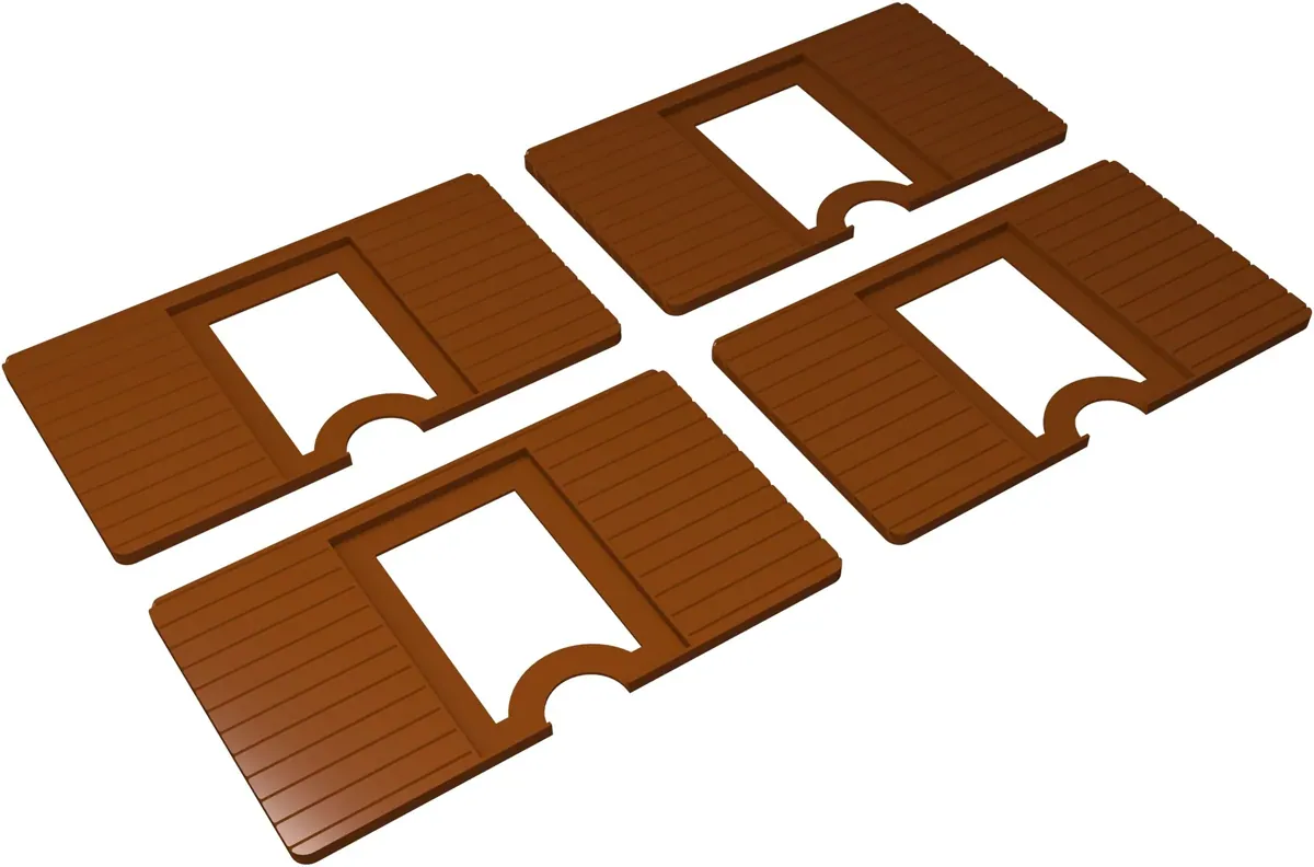 4 pcs. value pack Feldherr Hero Dashboard for HeroQuest (2021)