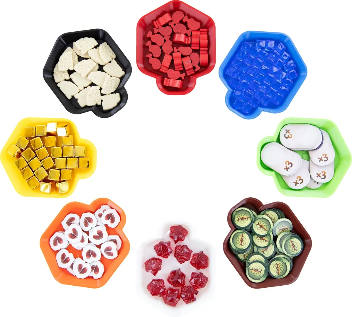 16 pcs value set Feldherr token tray SHELL Classic