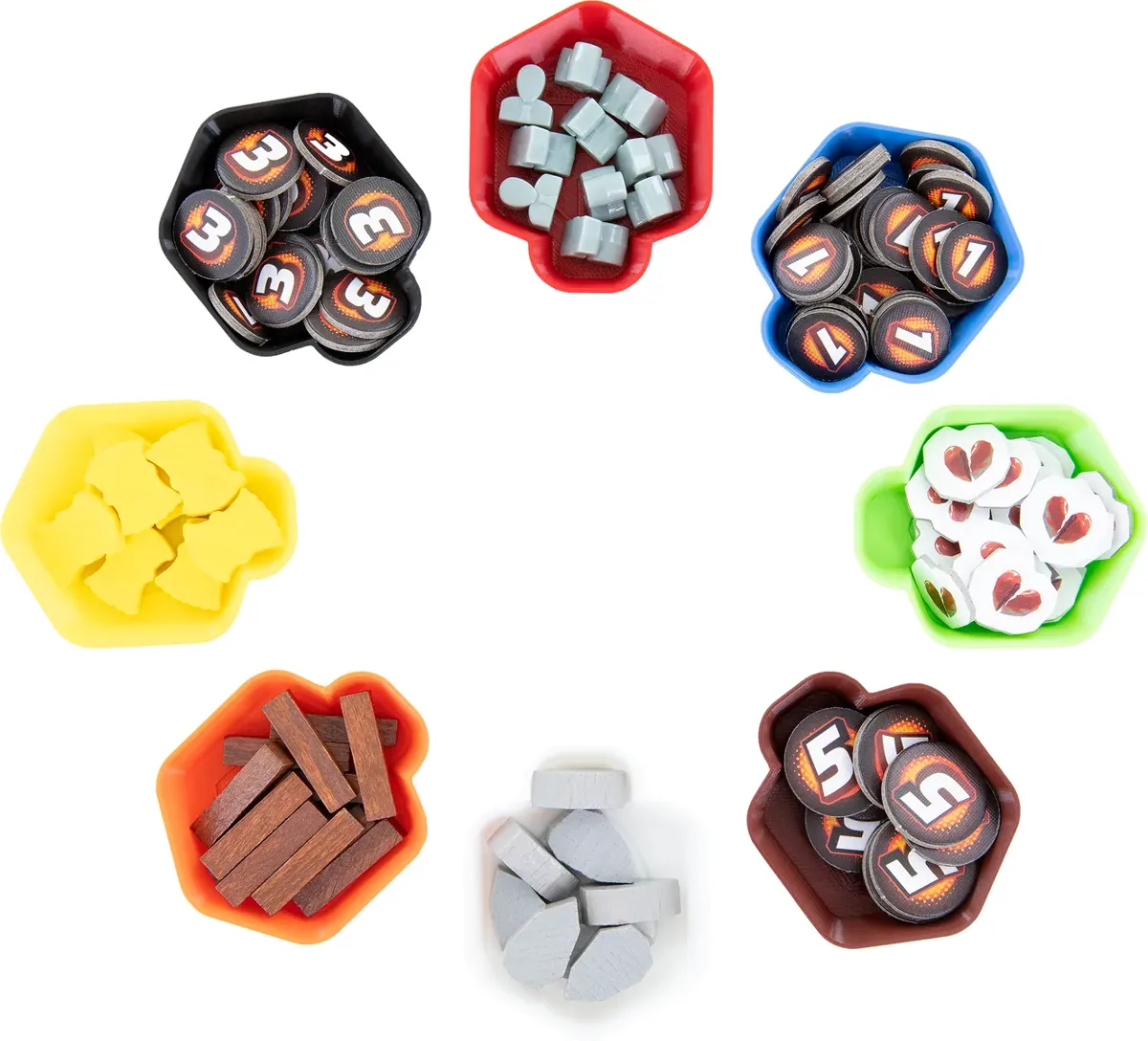 16 pcs value set Feldherr token tray SHELL Mini