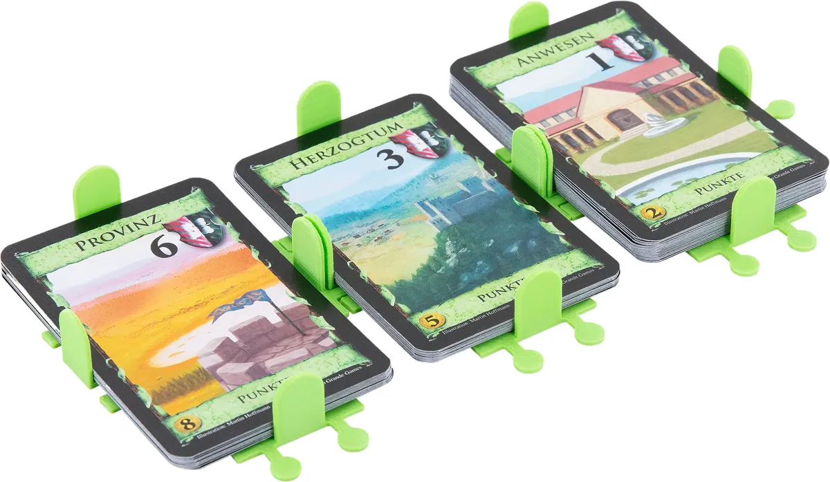 3 pcs. value set Feldherr card deck holders for Dominion - basic Victory cards