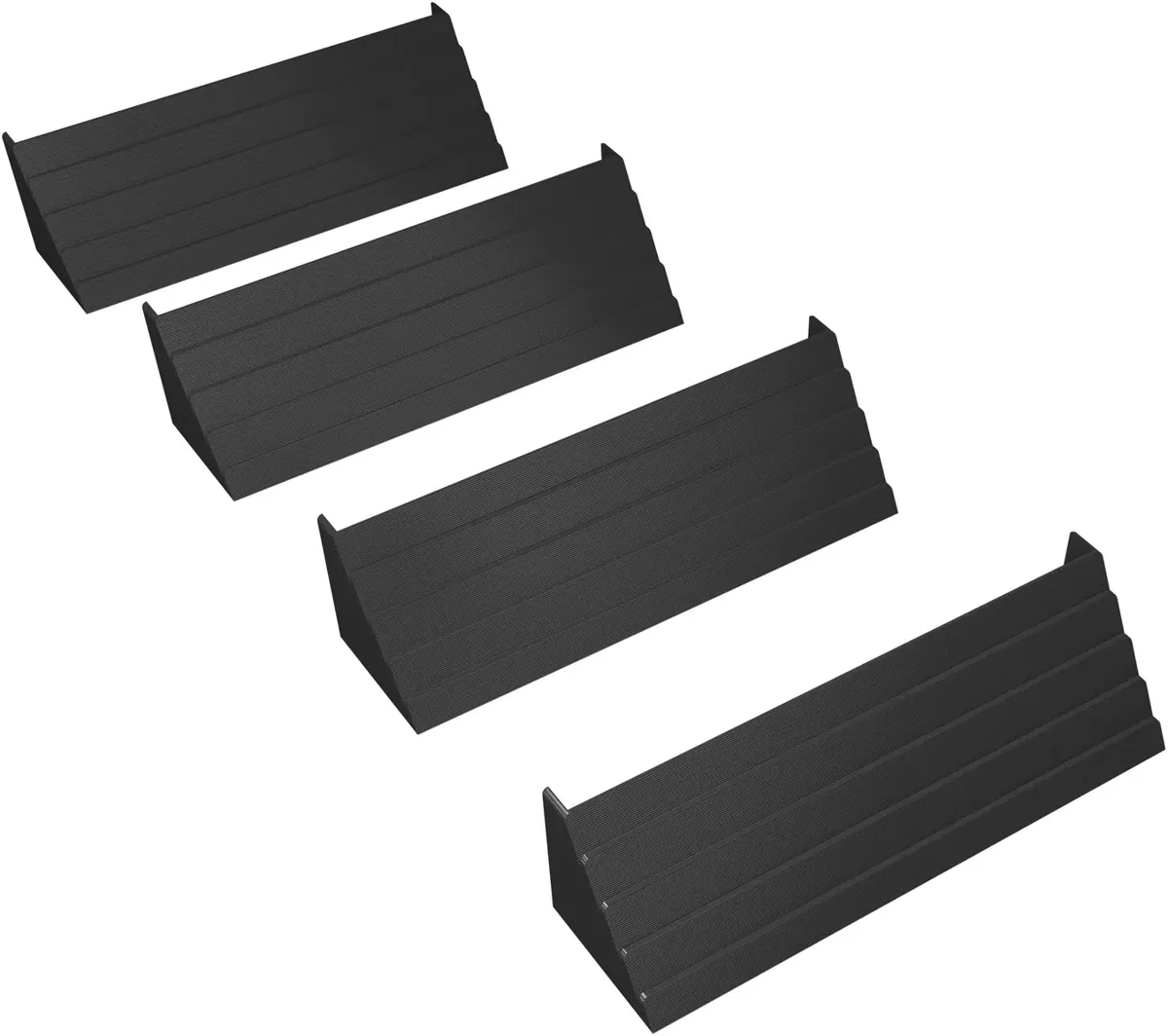 4 pcs. value pack Feldherr card stands for game cards - 4 rows in tiers