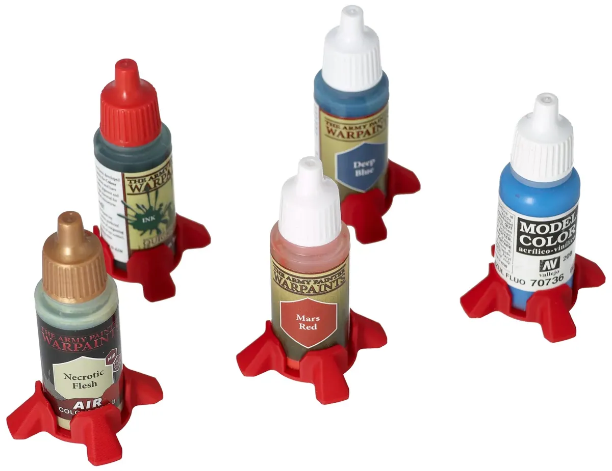5 pcs value set Feldherr paint bottle stand for Vallejo, Army Painter, and other color dropper bottles