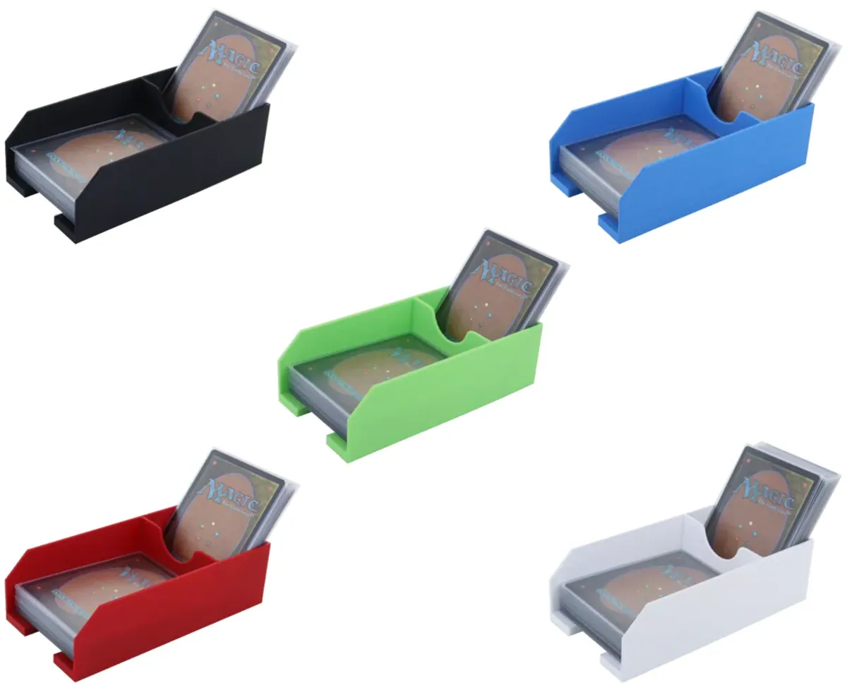 Feldherr card deck holder with discard compartment for a card deck in Standard Card Game Size