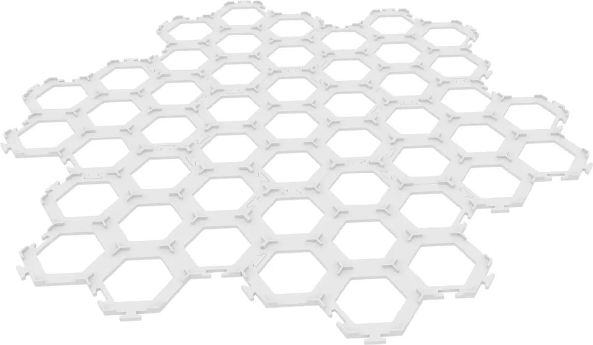 7 pcs. value set Feldherr Hex tile holders for Dorfromantik