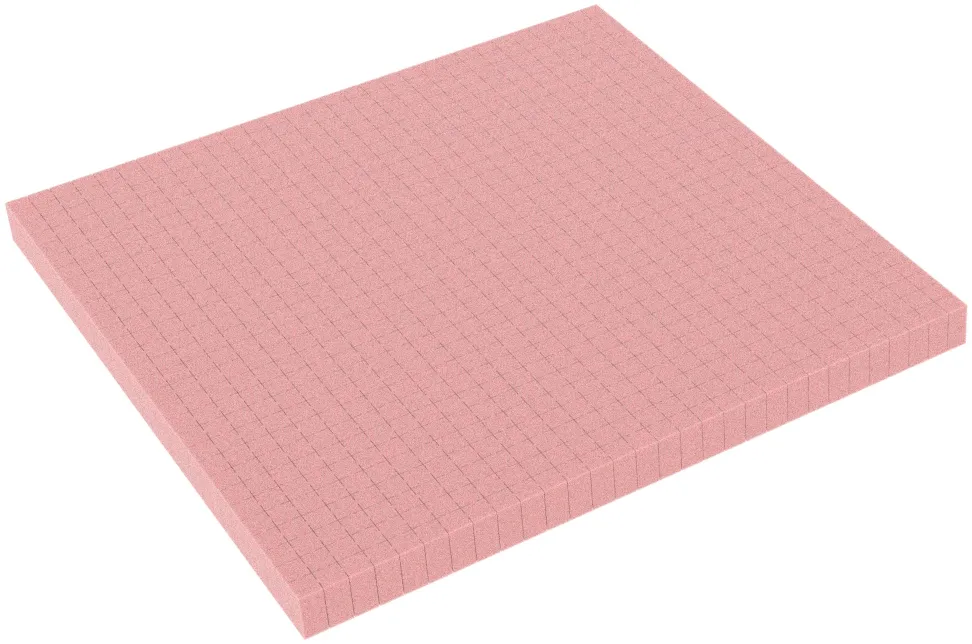 ABBS020ESD 300 mm x 300 mm x 20 mm Feldherr ESD Pick and Pluck / Pre-Cubed foam tray - Raster 10 mm - electrostatic dissipative