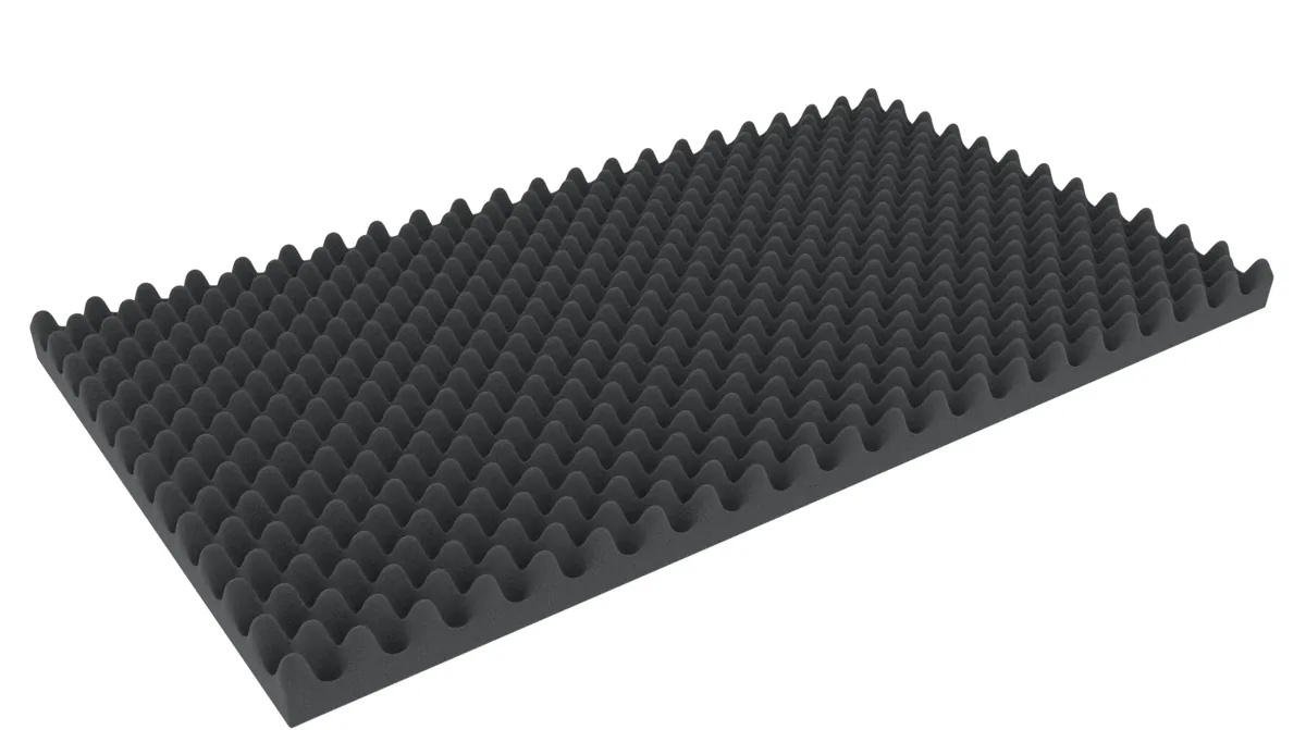 ACNP060 1000 mm x 500 mm x 60 mm Convoluted foam