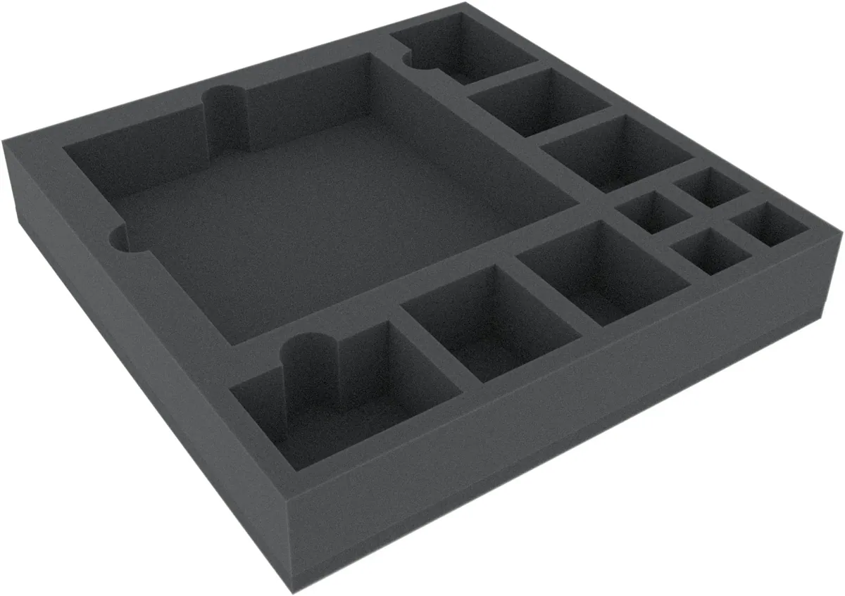 AFJB050BO 285 mm x 285 mm x 50 mm foam tray for board game boxes