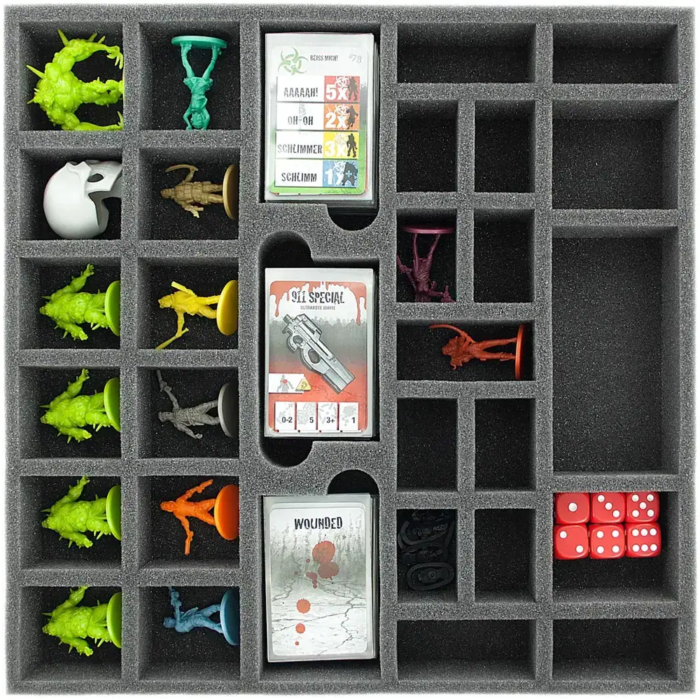 AG041ZC04 41 mm foam tray for Zombicide Toxic City Mall Game Box