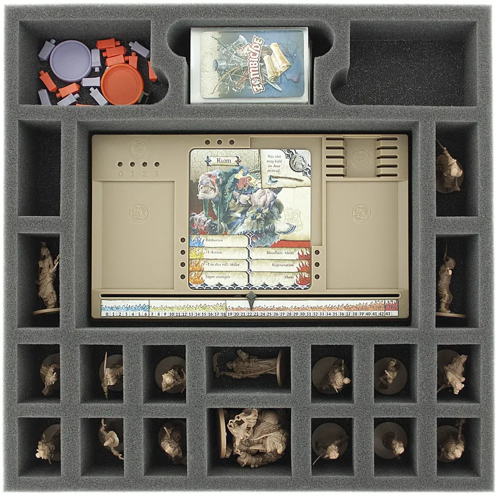 AG050ZC08 50 mm foam tray for Zombicide Black Plague - Heroes