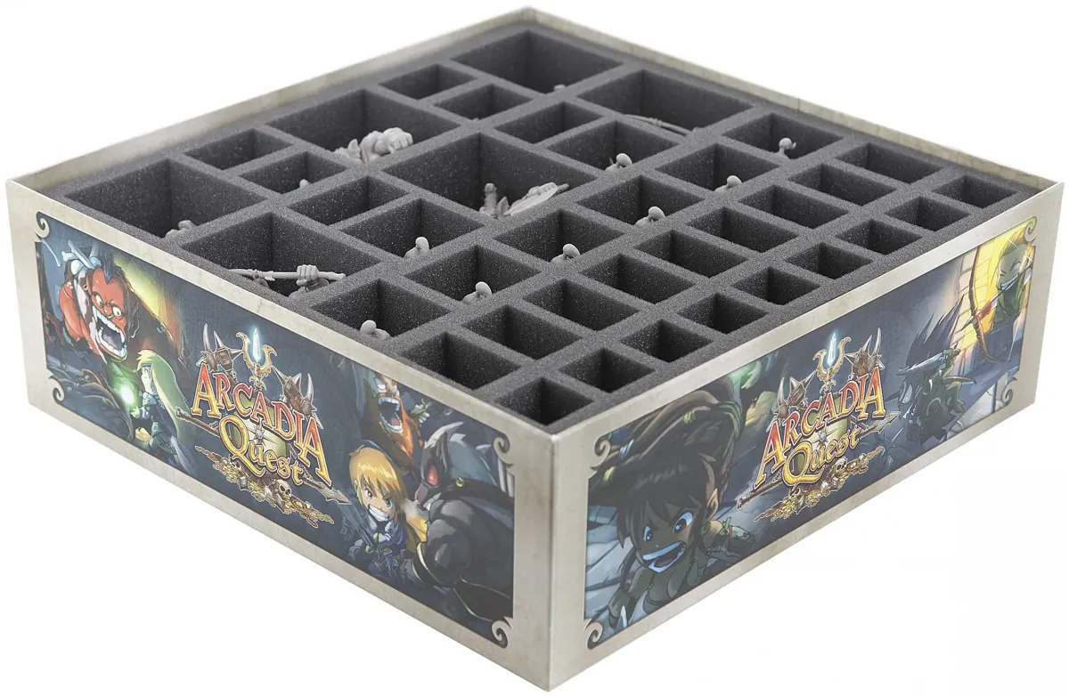 Foam tray value set for Arcadia Quest board game box