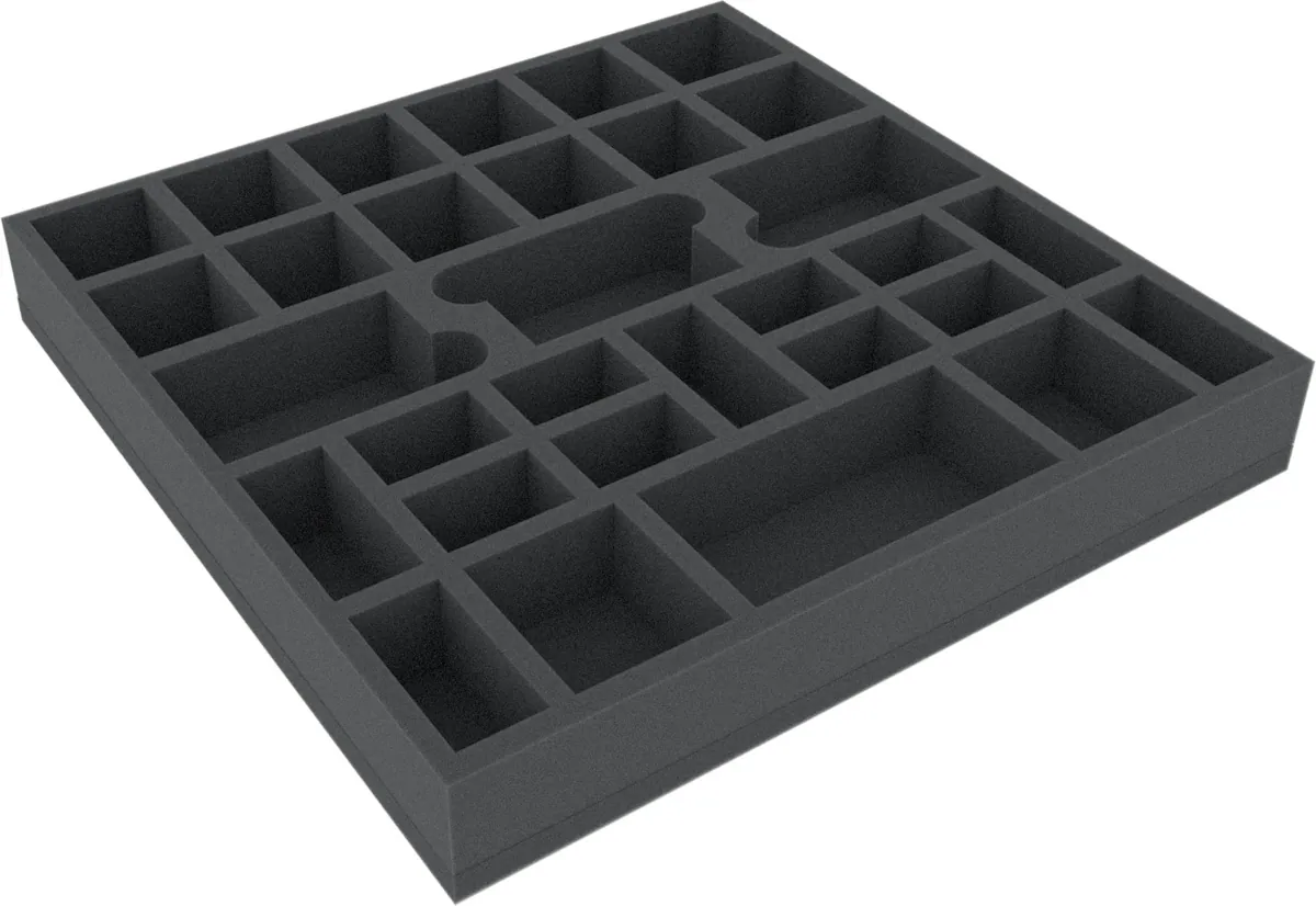 AGDH041BO 295 mm x 295 mm x 41 mm foam tray for board game boxes