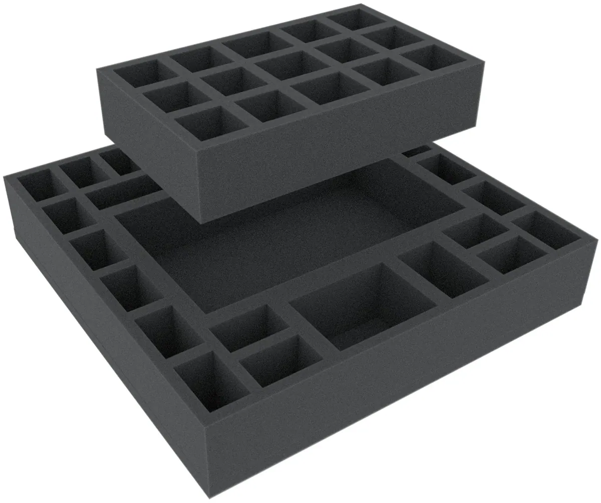 AGFC055BO 295 mm x 295 mm x 55 mm foam tray for board game boxes
