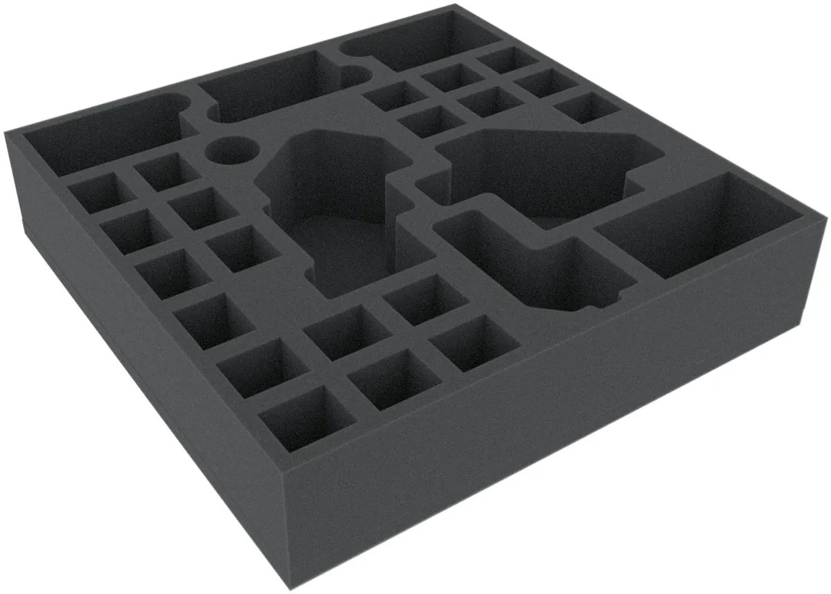 AGFD065BO 295 mm x 295 mm x 65 mm foam tray for board game boxes