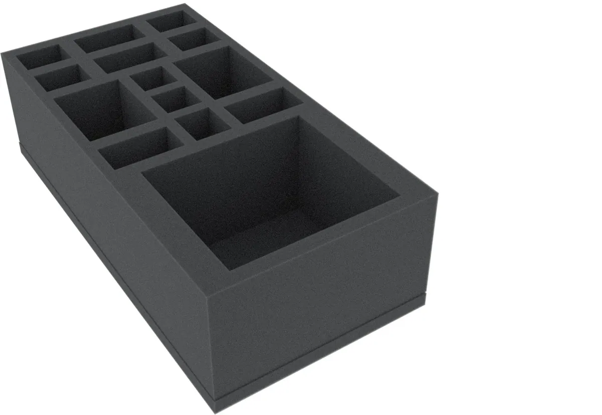 AUFE085BO 295 mm x 147,5 mm x 85 mm foam tray for board game boxes