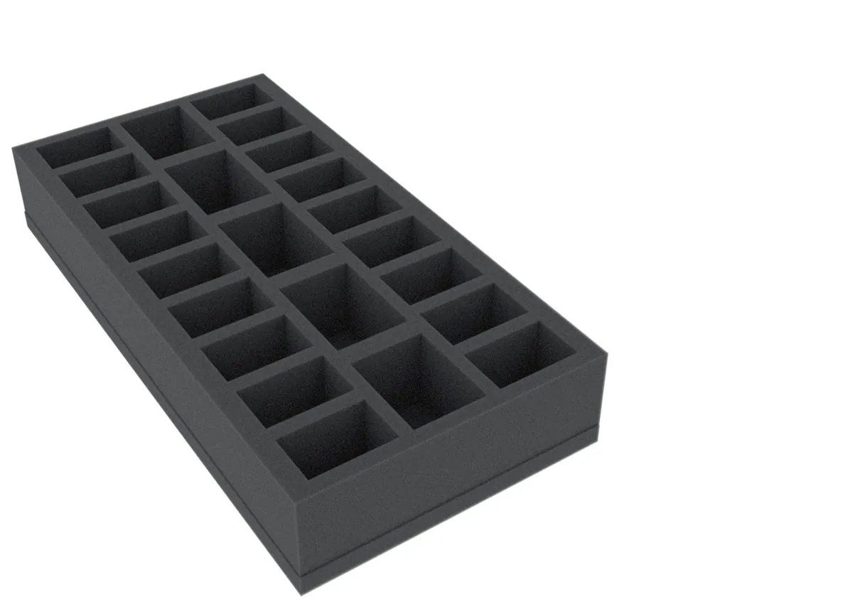 AUFF050B0 295 mm x 147,5 mm x 50 mm foam tray for board game boxes