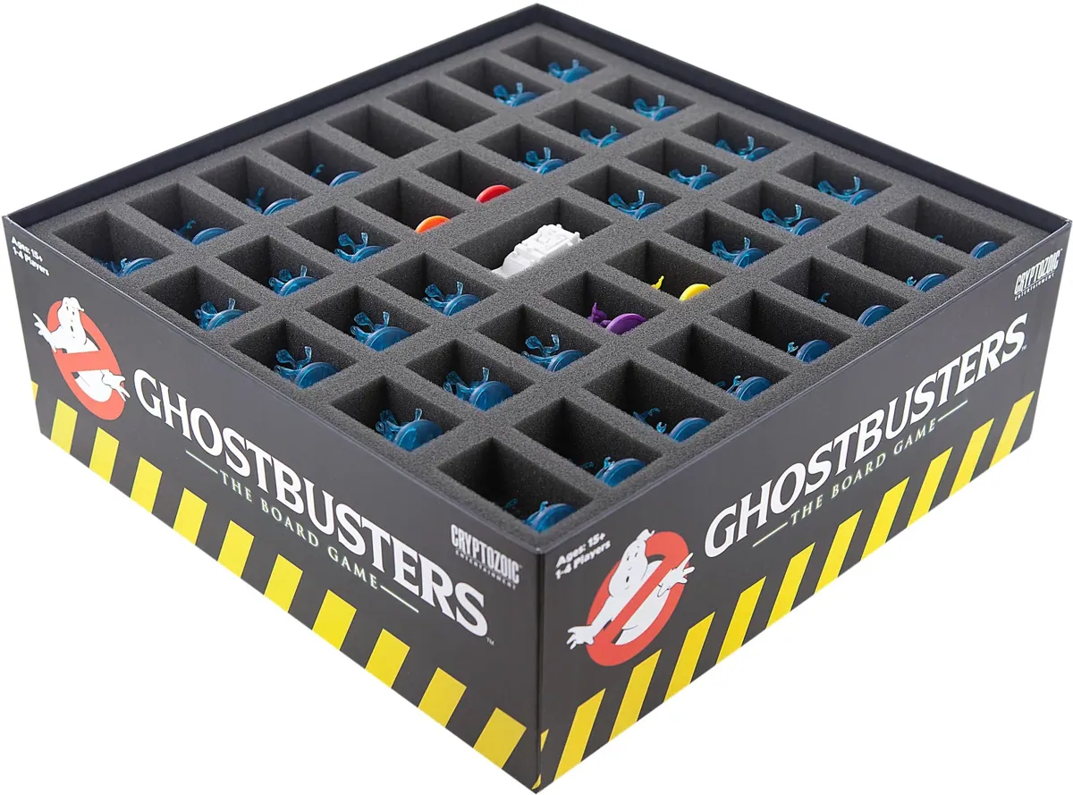 Foam tray value set for the Ghostbusters board game box