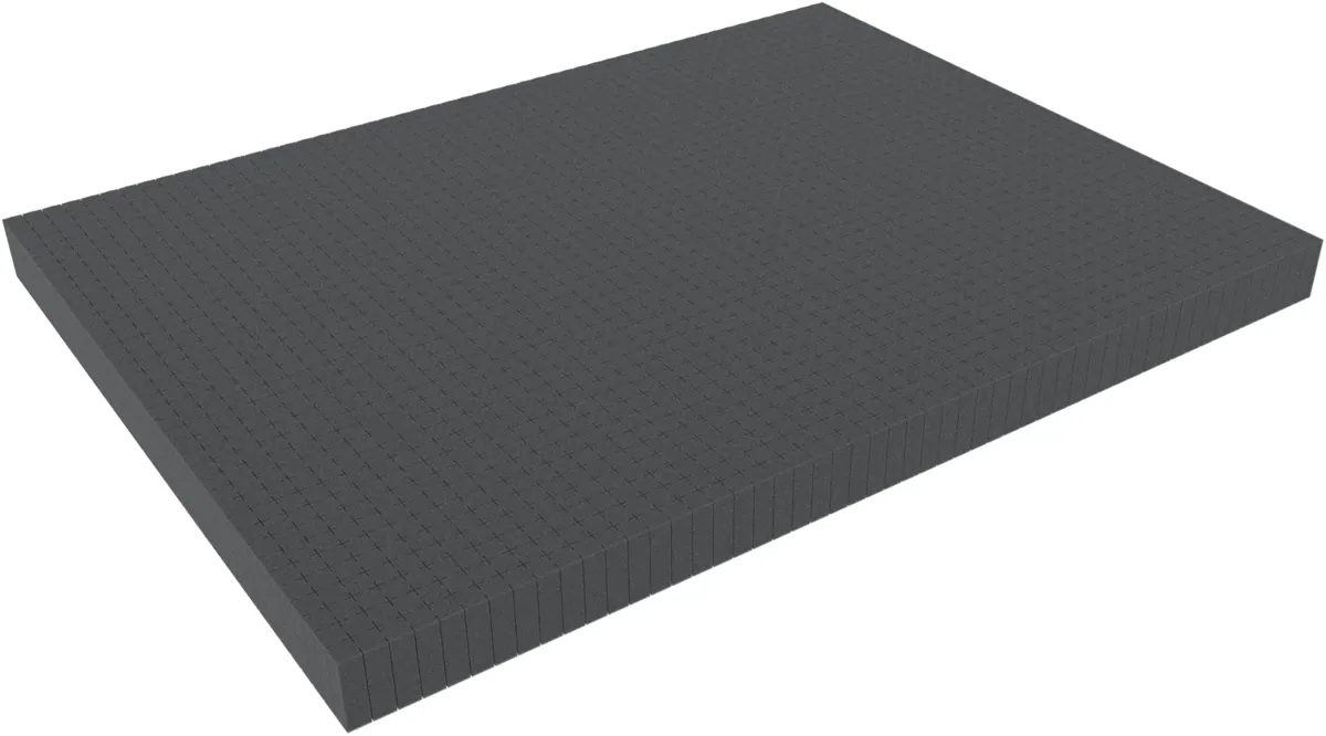 800 mm x 600 mm x 50 mm - Raster 15 mm - Pick and Pluck / Pre-Cubed foam tray