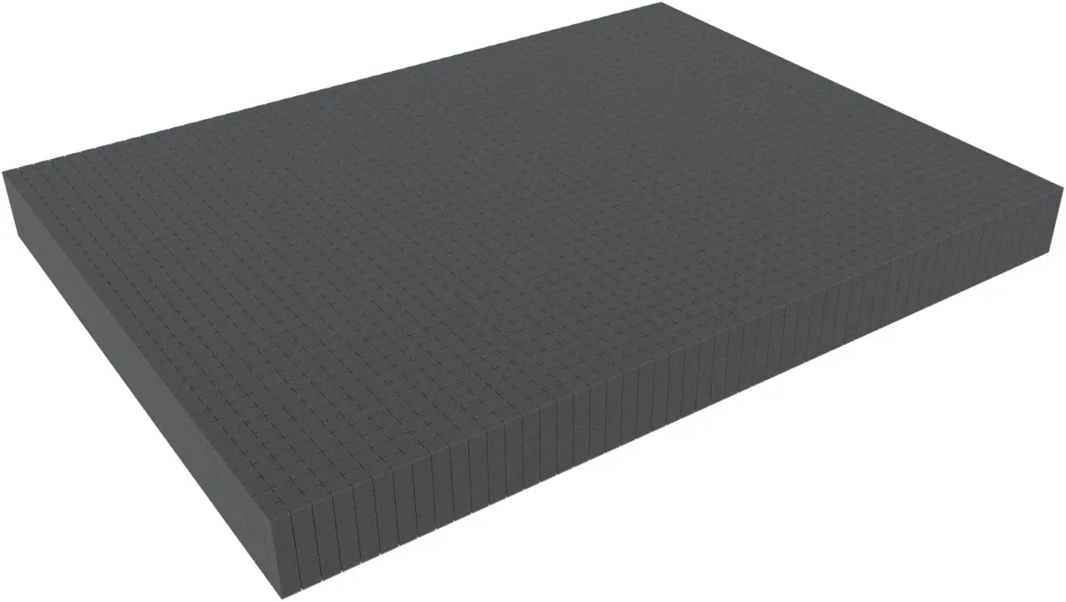 800 mm x 600 mm x 70 mm - Raster 15 mm - Pick and Pluck / Pre-Cubed foam tray